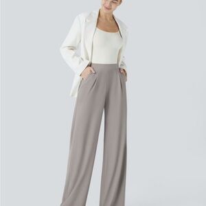 HALARA Women's Wide-Leg Pants in Gray